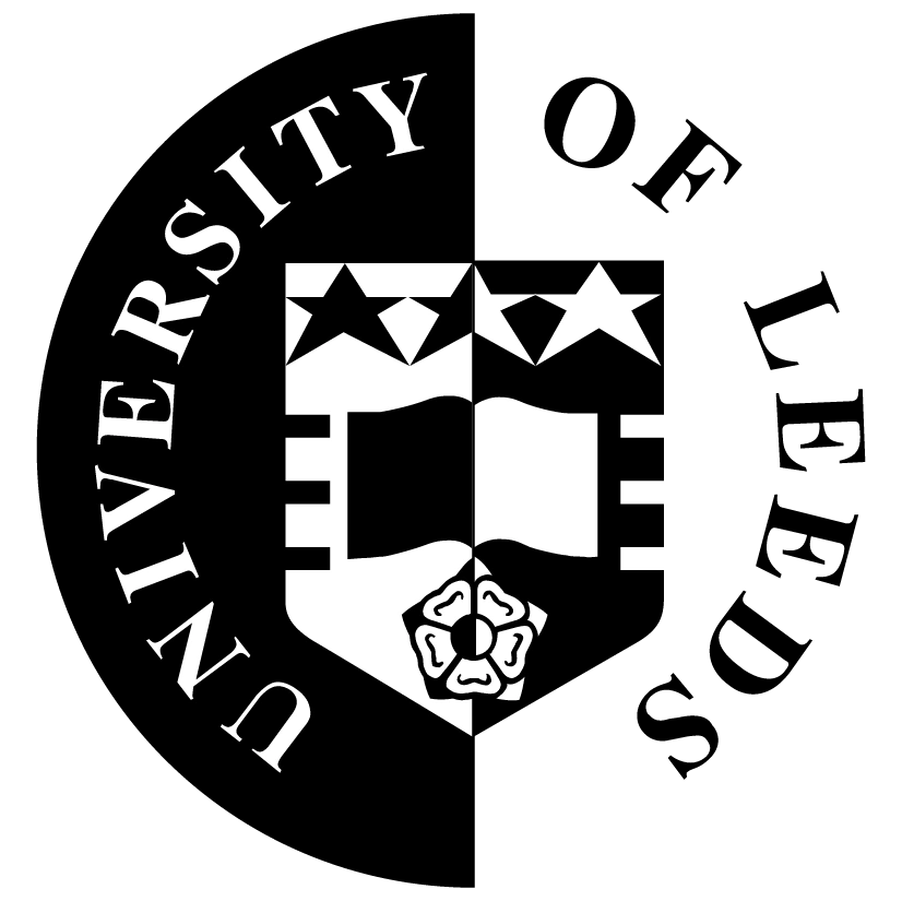 University of Ghana research logo with shield and stars on black background.