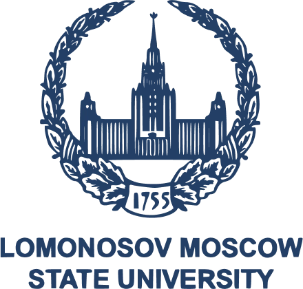Lomonosov Moscow State University emblem for academic research and higher education.