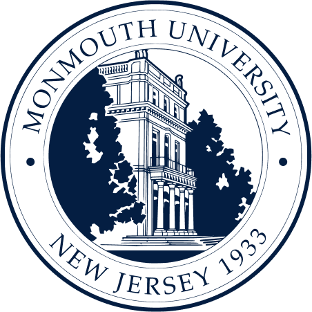 Monmouth University logo for academic research in New Jersey.