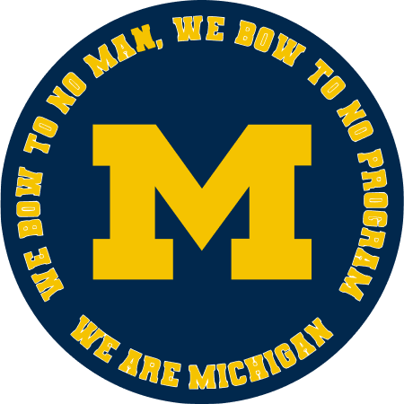 Michigan Wolverines emblem for university branding.