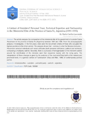 Insight into political and social science research on governance, political science, and social justice in Argentina.