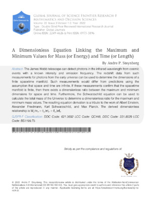 An academic article on the connection between equations and their maximum and minimum values over time.