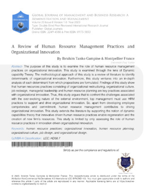 Human Resource Practices in Management.