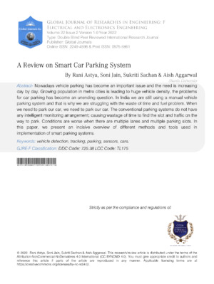 Smart car parking vehicle detection system research for efficient parking management.