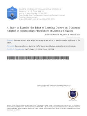 Educational growth study Uganda research.