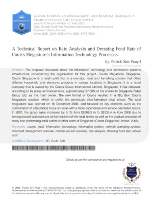 Rate Analysis Study.