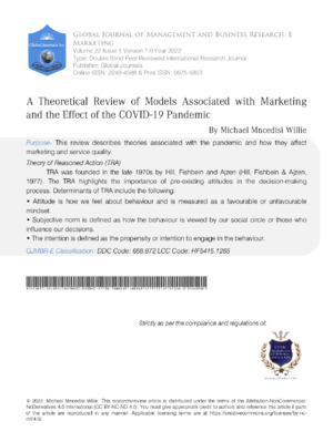 Analyzing marketing models' effects on consumer behavior during COVID-19 pandemic.