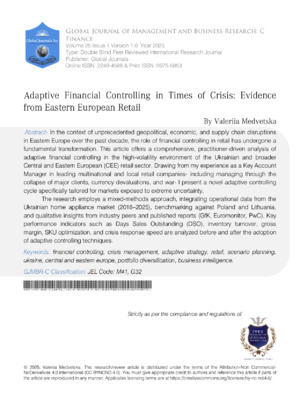 Adaptive Financial Controlling.