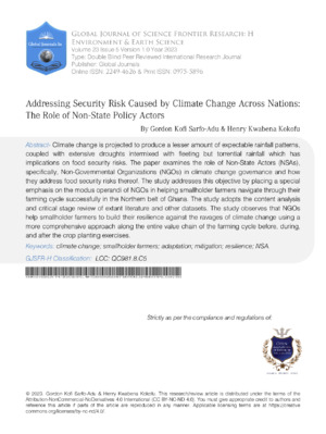 Increasing global security concerns due to climate change and policy responses explored.