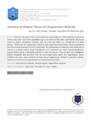 High-quality image of research article on regenerative medicine from Global Journals.