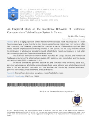 Healthcare consumer behavior research Taiwan healthcare study experimental.
