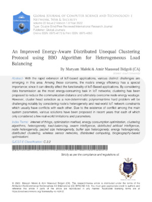 Energy-efficient distributed clustering protocol for load balancing.