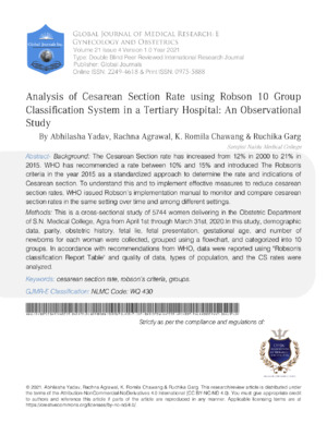 High c-section rate in hospital study.