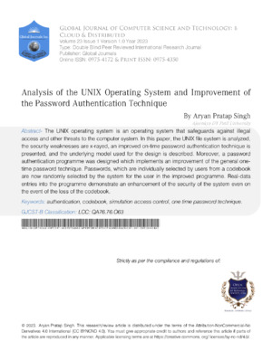 Unique UNIX OS review for password improvement techniques.