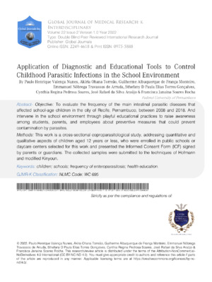 Effective tools for diagnosing and managing childhood parasitic infections in school environments.