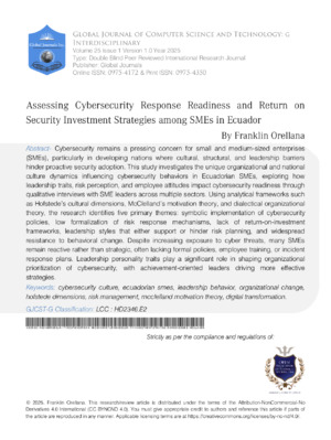 Cybersecurity Response Trends in Ecuador.