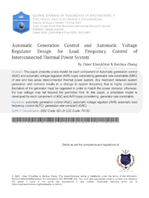 Enhanced control system for power stability in electrical engineering research.