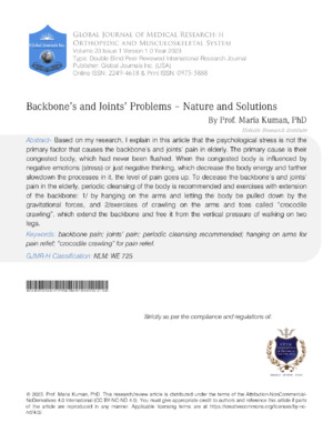 Orthopedic Joint Pain Research Study.