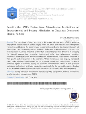 Microfinance strategies for SMEs growth.