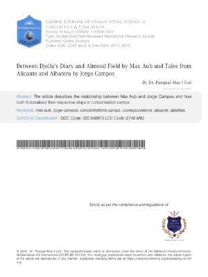 Max Aub and Jorge Campos friendship explored.