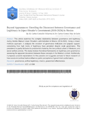 Exploring legitimacy and political influence in López Obrador's government (2018-2024).