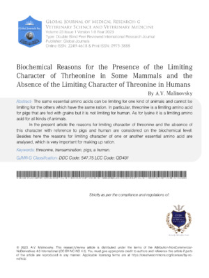 High-quality research on threonine's biochemical functions in mammals and humans for medical insights.