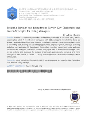 Recruitment challenges and strategies for hiring success in business.