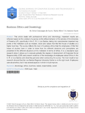 Ensuring corporate integrity, responsibility, and professionalism in academic research.