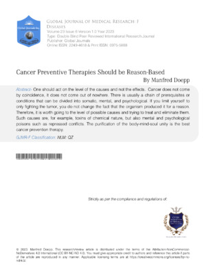 Optimized cancer preventive therapies based on scientific evidence for better patient outcomes.