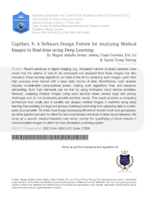 AI-powered software for analyzing medical images with deep learning in real-time.