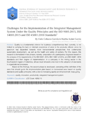 Enhanced management and quality principles.