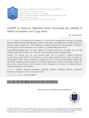 Moroccan Education Attitude.