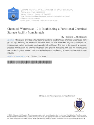Optimized chemical storage facility layout for safety and efficiency.