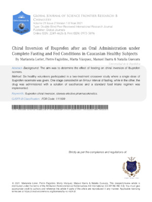 High-quality research on chiral inversion effects in food safety and administration.