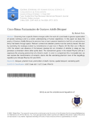 A scholarly review of Bécquer’s poetry by Roberto Ross.