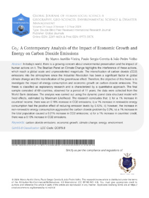 Economic growth and energy on carbon dioxide emissions analysis.