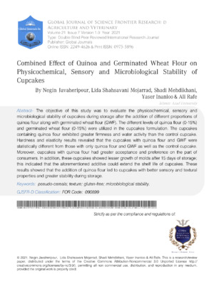 Wheat flour effects on sensory & microbiological stability.