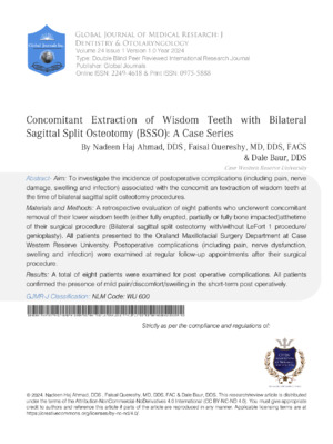 High-quality detailed academic research on wisdom teeth extraction techniques.