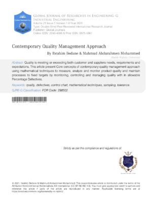 Alt: Academic research journal focusing on quality management approaches in engineering projects.