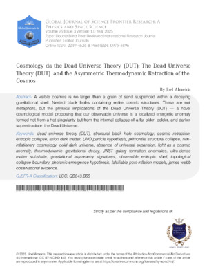 Explore the Dead Universe theory and its role in cosmology, dark energy, dark matter, and the universe's expansion dynamics.