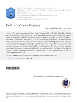 Analyzes ethical considerations in moral geography research and environmental justice studies.