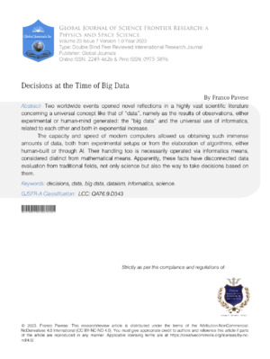 Big Data, data analysis, scientific decisions, research methods, data-driven insights, academic research.