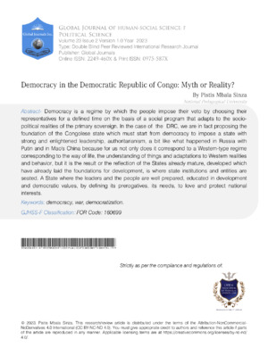 A detailed analysis of democracy's role in the political system and its impact on governance and societal stability.