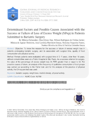 Optimized for keywords: bariatric surgery, patient outcomes, surgical success, obesity.