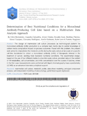 Metabolic and cell viability analysis in antibody-producing cell cultures for research.