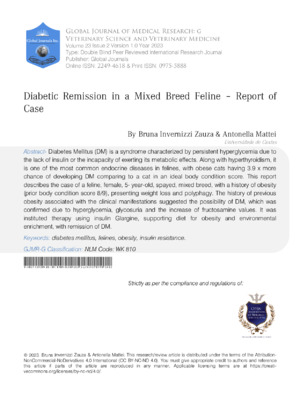 An informative study on diabetes mellitus remission in cats.