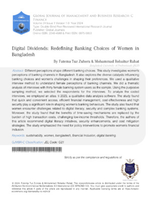 Women Banking Bangladesh.