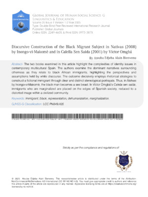 Immigration, demarginalization, social exclusion, ethnicity.