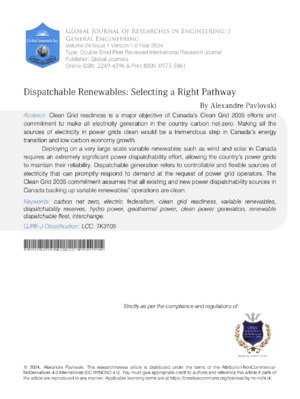 Clean energy, renewable tech, Canadian power grid, sustainable energy solutions, energy transition, dispatchable renewables.