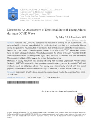 Analyzing emotional state of young adults amid COVID-19 pandemic health crisis.